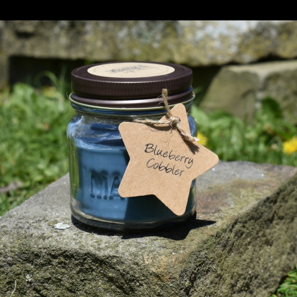 Hand poured 16oz. Blueberry Cobbler Soy candle